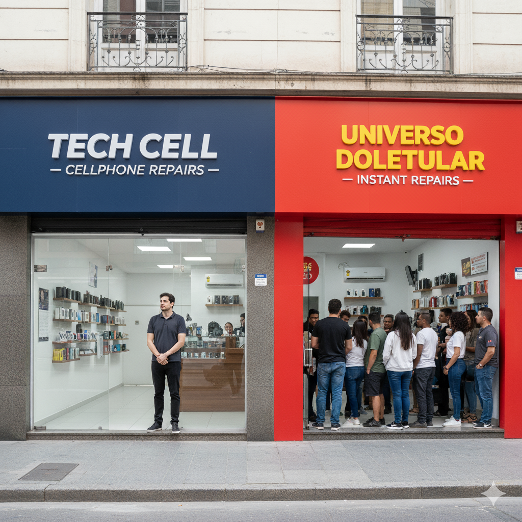 Técnico desanimado olhando para um calendário vazio